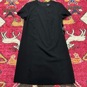 Tahari scalloped black dress - size 4